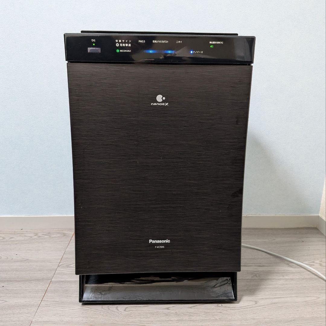 Panasonic 加湿空気清浄機 F-VC70XS 2020年製 F-VC70XS-K 加湿空気清浄機 ブラック [適用畳数：31畳 /最大適用畳数