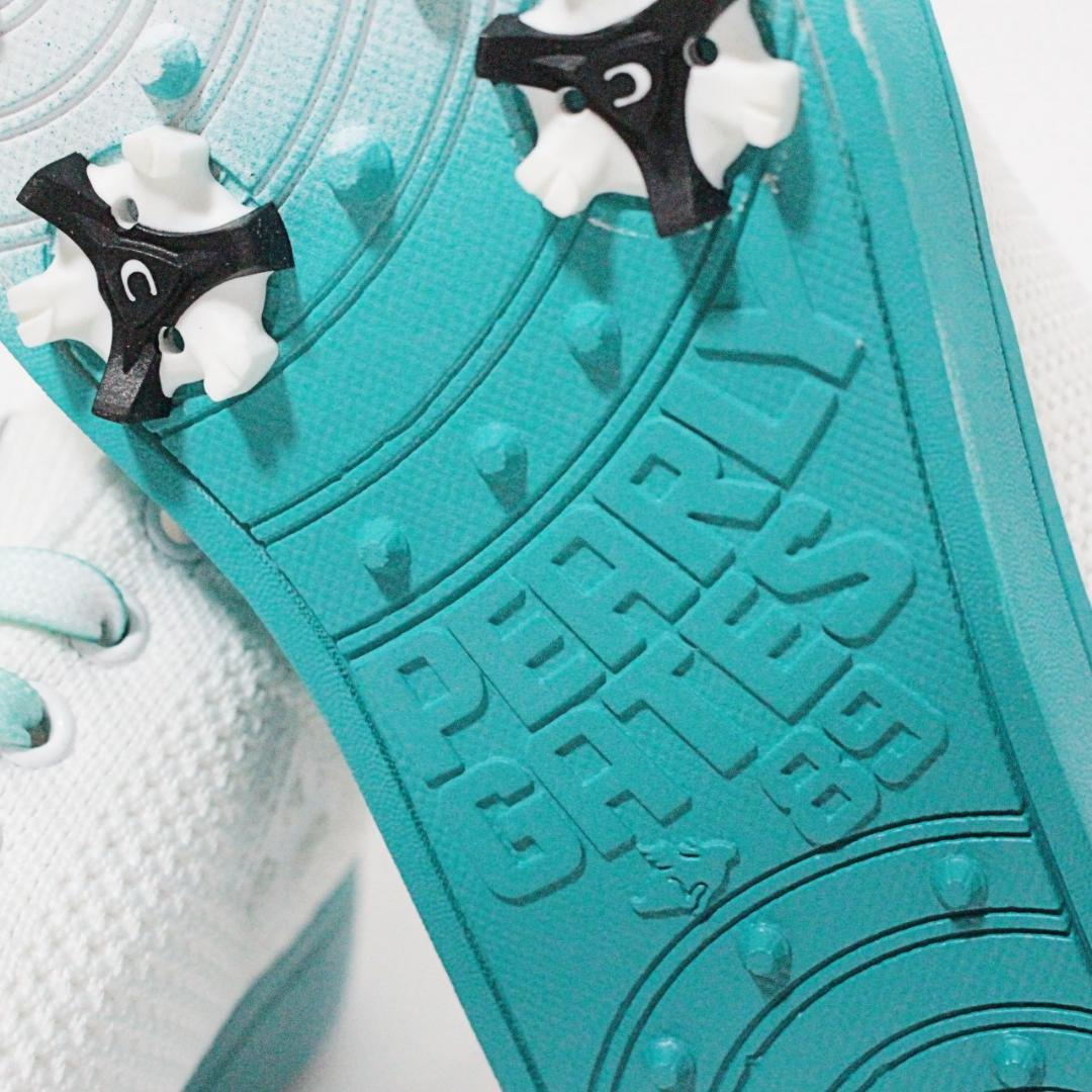 新品箱付 パーリーゲイツ スマイルニット ローカットシューズ 23.5cm 白