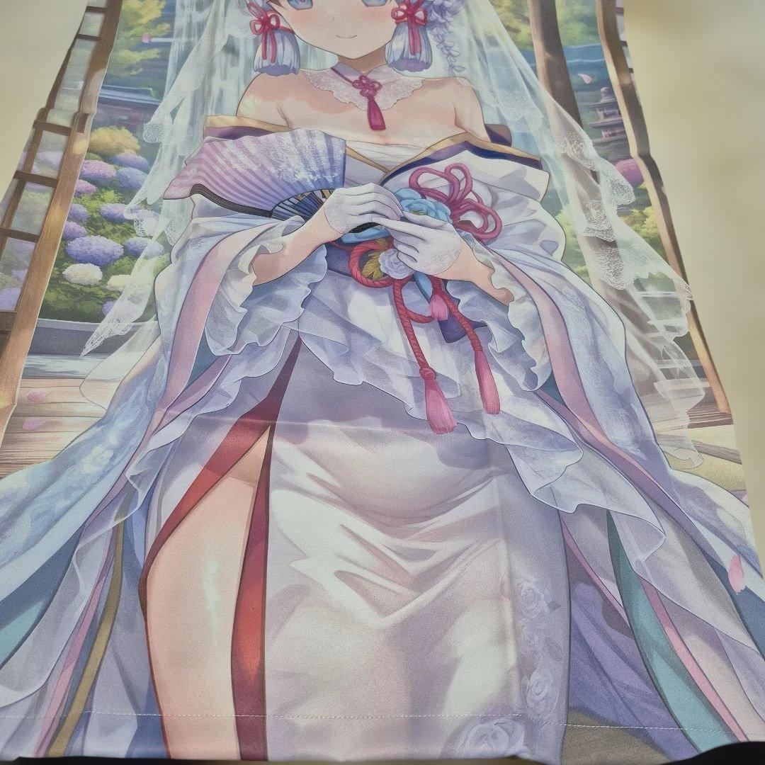 原神神里綾華美少女キャラクター タペストリー 和装風(B2)