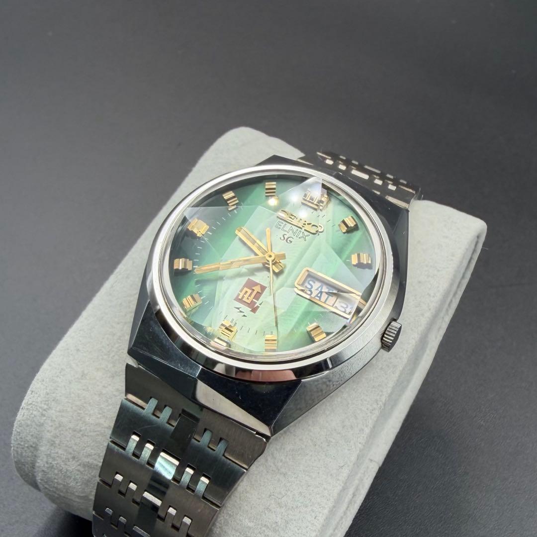 SEIKO ELNIX SG 0723-6020 電磁テンプ 多面カットガラス - メルカリ