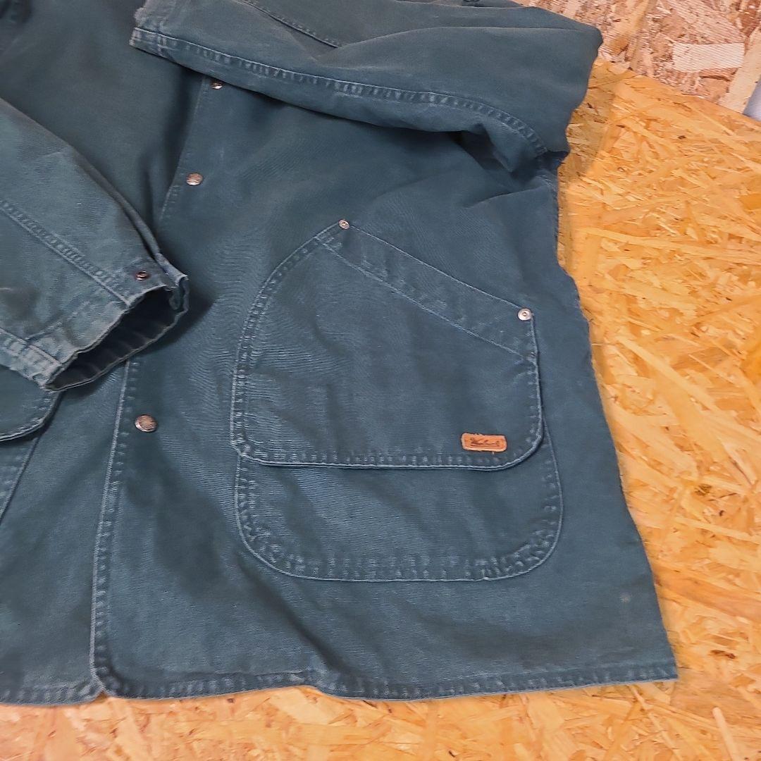 ウールリッチ 襟レザー ダック ライナー ハンティングジャケット 90s