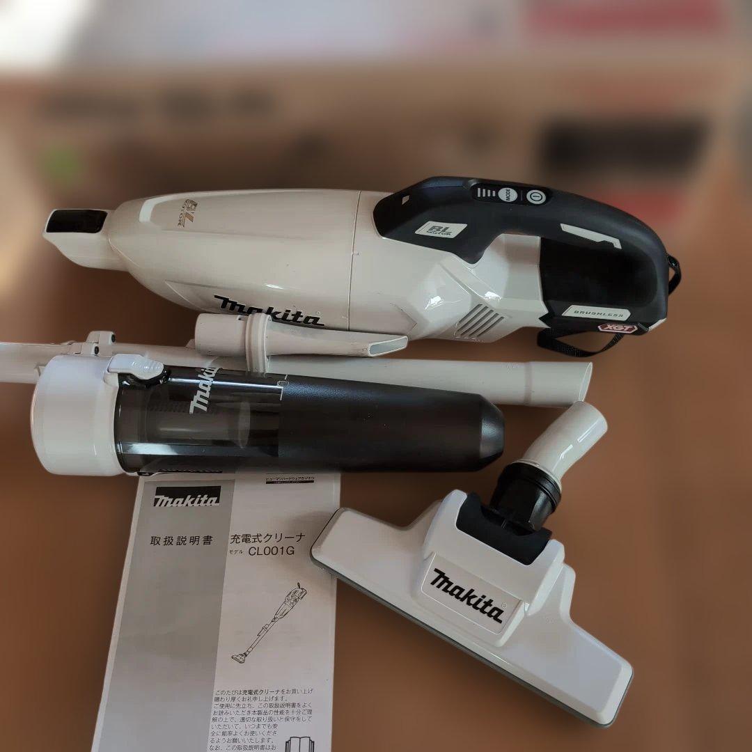 マキタ 充電式クリーナ CL001G マキタ CL001G(ロック付サイクロンアタッチメント付) - リチウムイオン