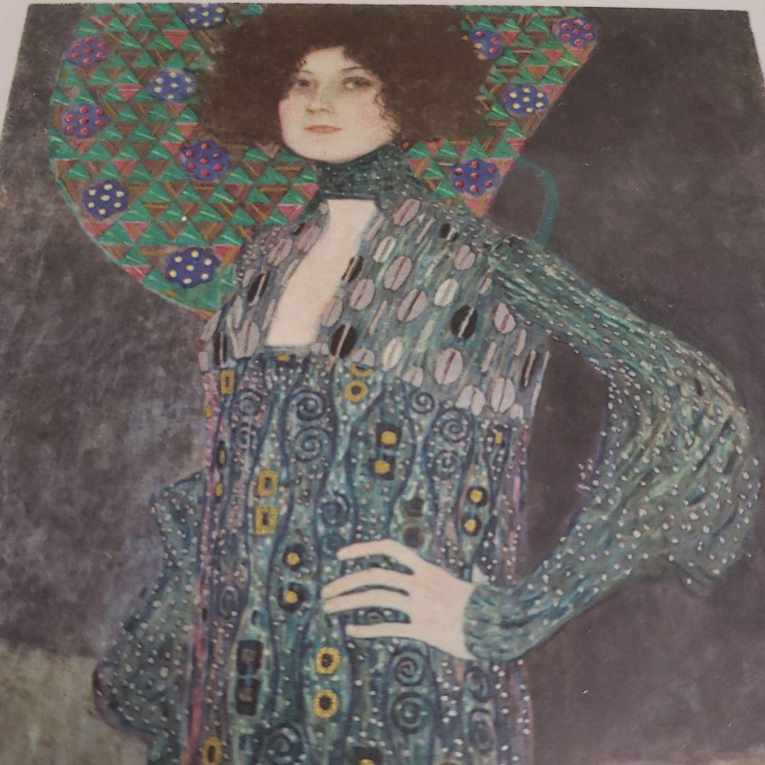 ⚫価格変更⚫クリムト《エミーリエ・フレーゲの肖像》1902　複製画　額縁付き⚫
