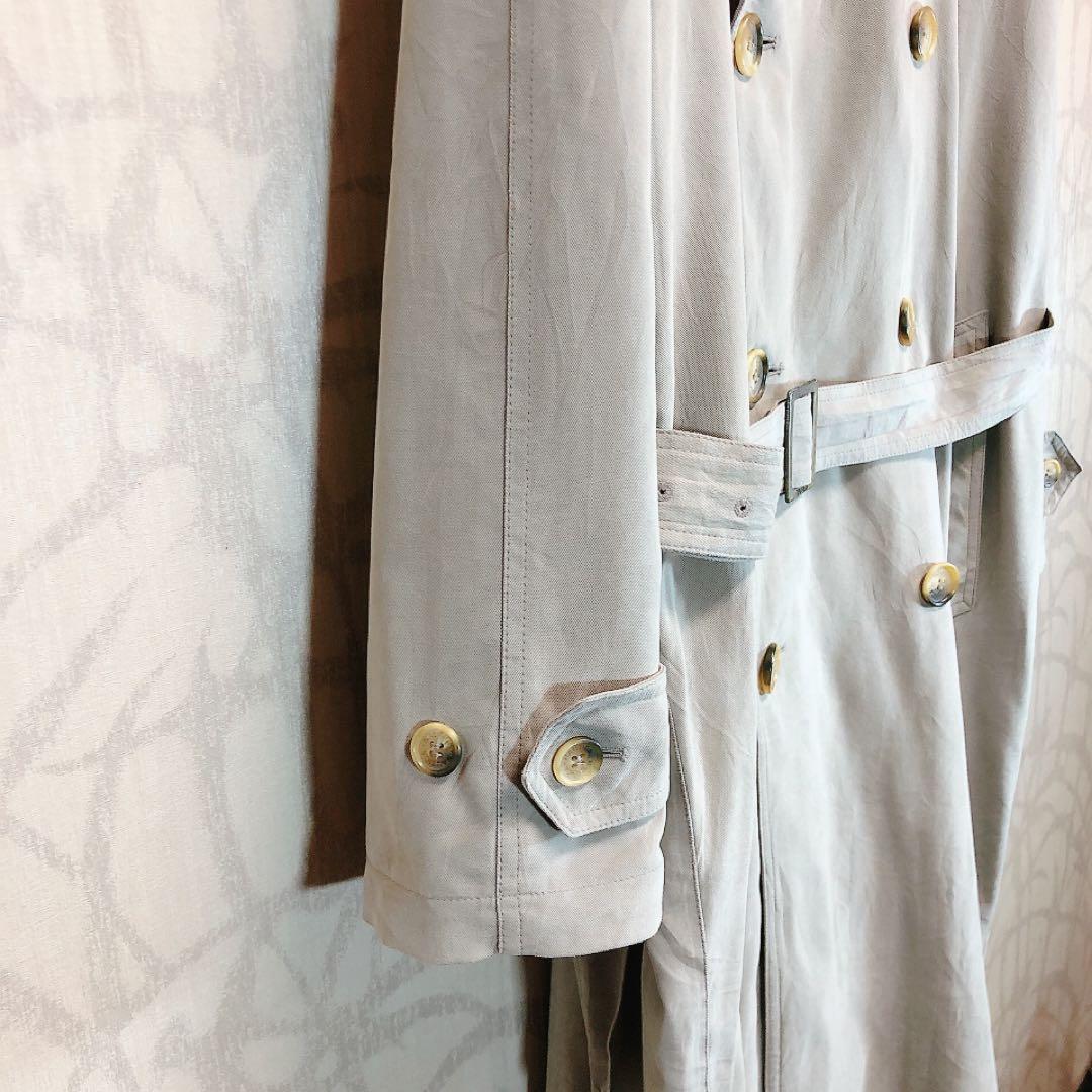 NAUTICA ノーティカ 90s ベージュ トレンチコート ベルト付き