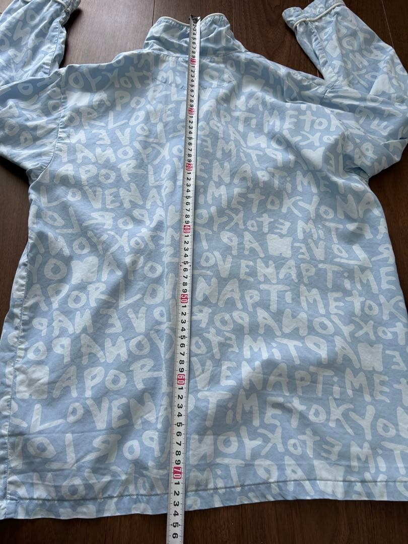 Naptime NAP ROOM 文字プリント 上下パジャマ M ブルー