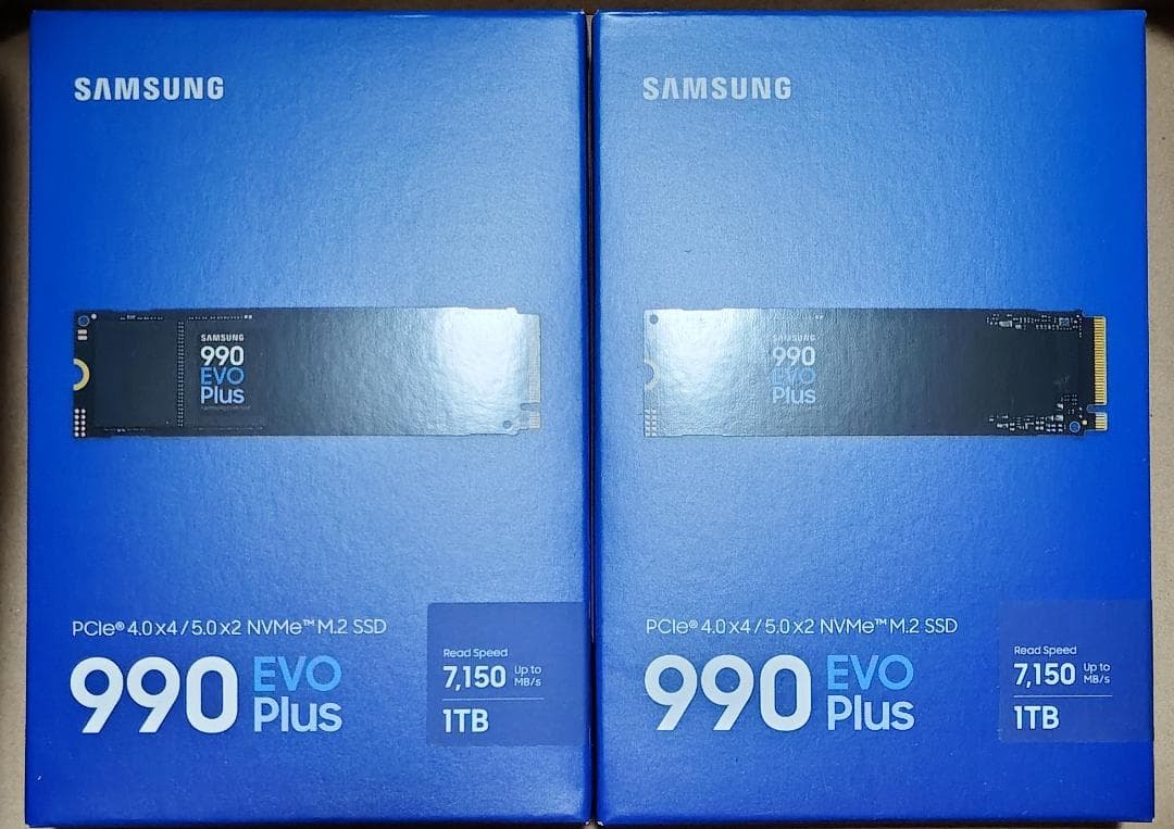 新品未開封 Samsung 990 EVO Plus 1TB SSD 2個セット サムスン、1TB/2TB/4TBをラインアップしたM.2 NVMe SSD「990 EVO Plus