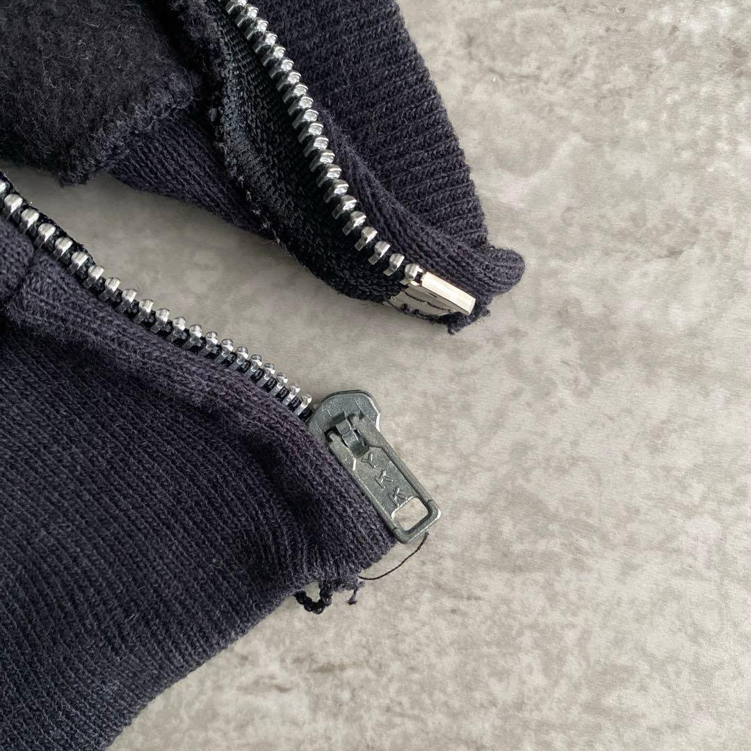 激レア 80s Hanes 無地 ジップ パーカー USA製 L 黒 ブラック - メルカリ