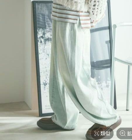 ニコアンド NKJ2026SS 3Dドロップデニムパンツ 新品タグ付き - メルカリ