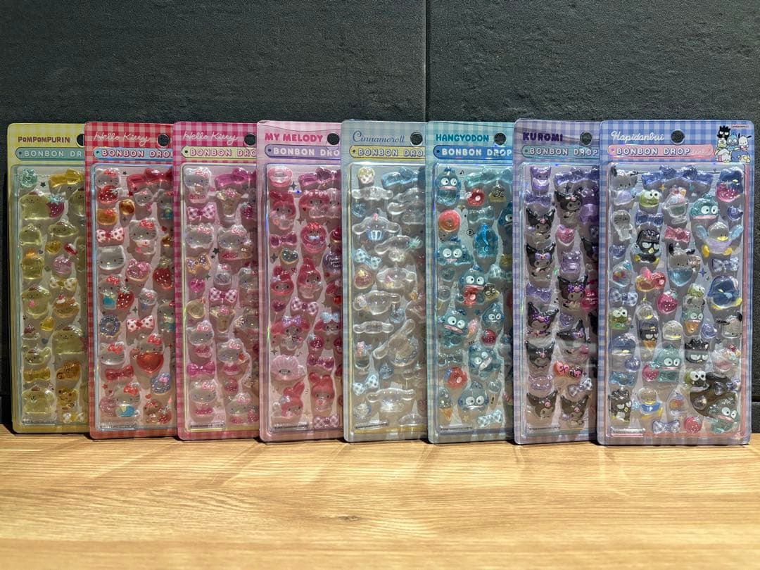 【タイムセール】ボンボンドロップシールサンリオ第2弾　コンプリート全8種 入荷情報】12月9日21時〜ボンボンドロップシールサンリオ第2弾！どこに