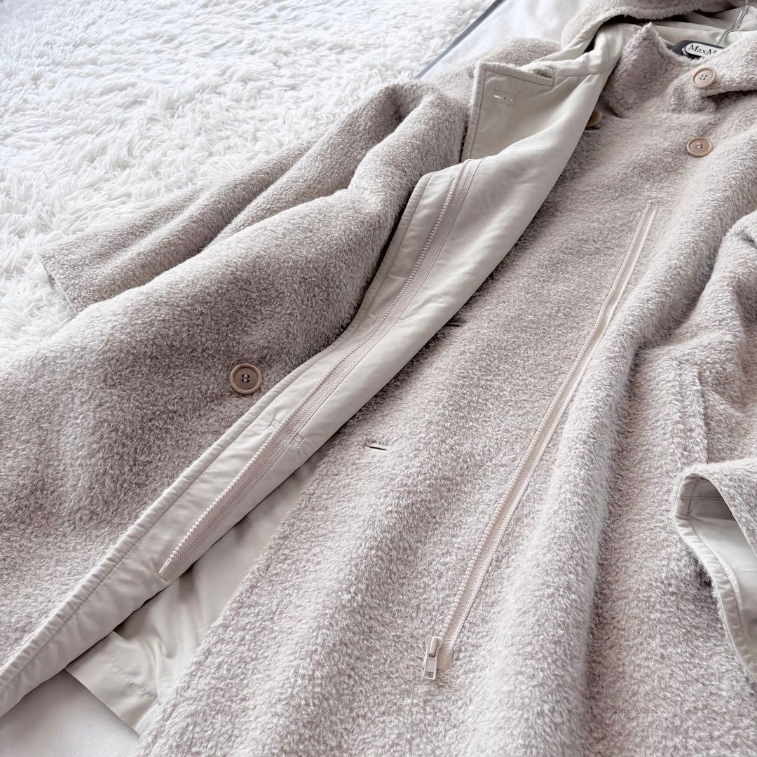 新品タグ付き‼️最高級 白タグ マックスマーラ アルパカ リバーシブル