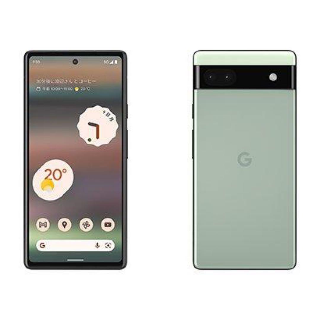 Google Pixel 6a ミントグリーン 128GB 中古クリアケース付き Google Pixel 6a ケース カバー TPU スーパークリア 透明 グーグル
