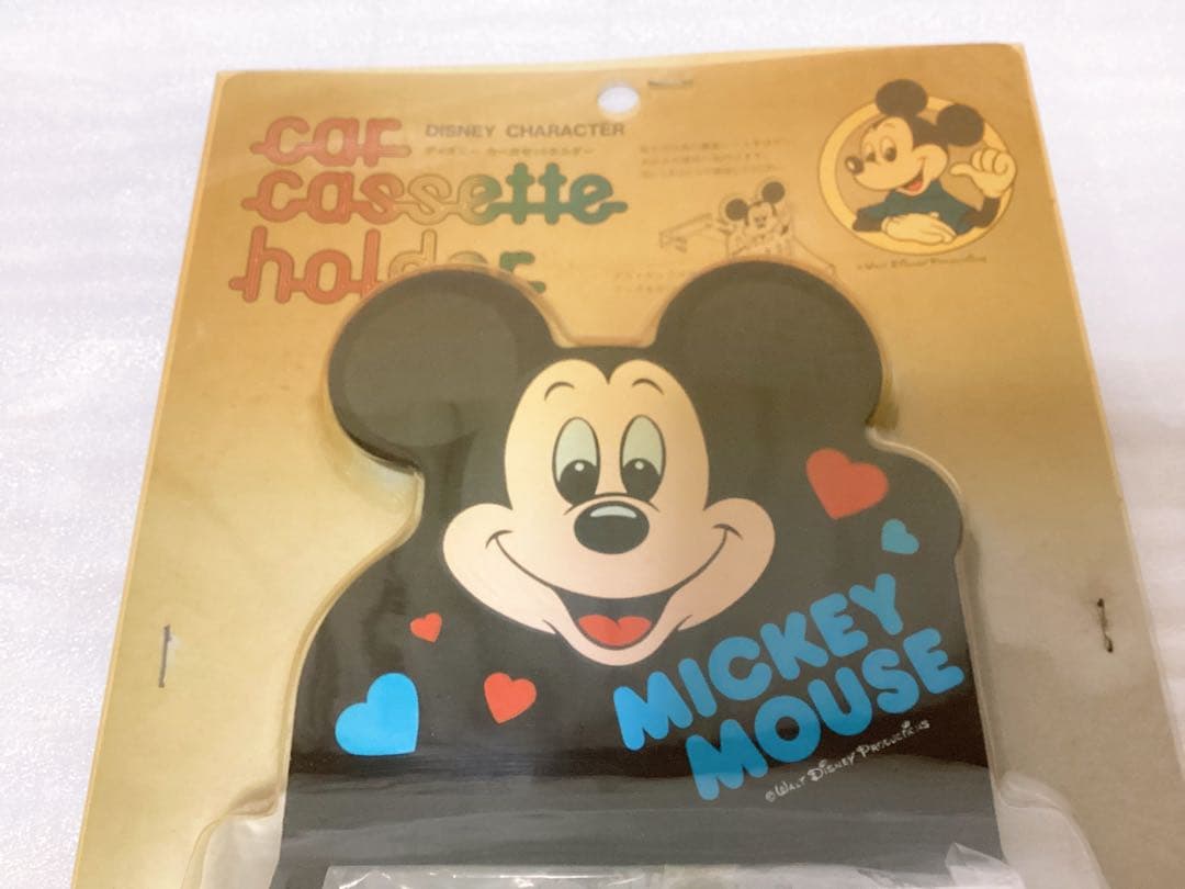 昭和レトロ ❤︎ミッキーマウス❤︎ カーカセットフォルダー 未使用・未開封 レア