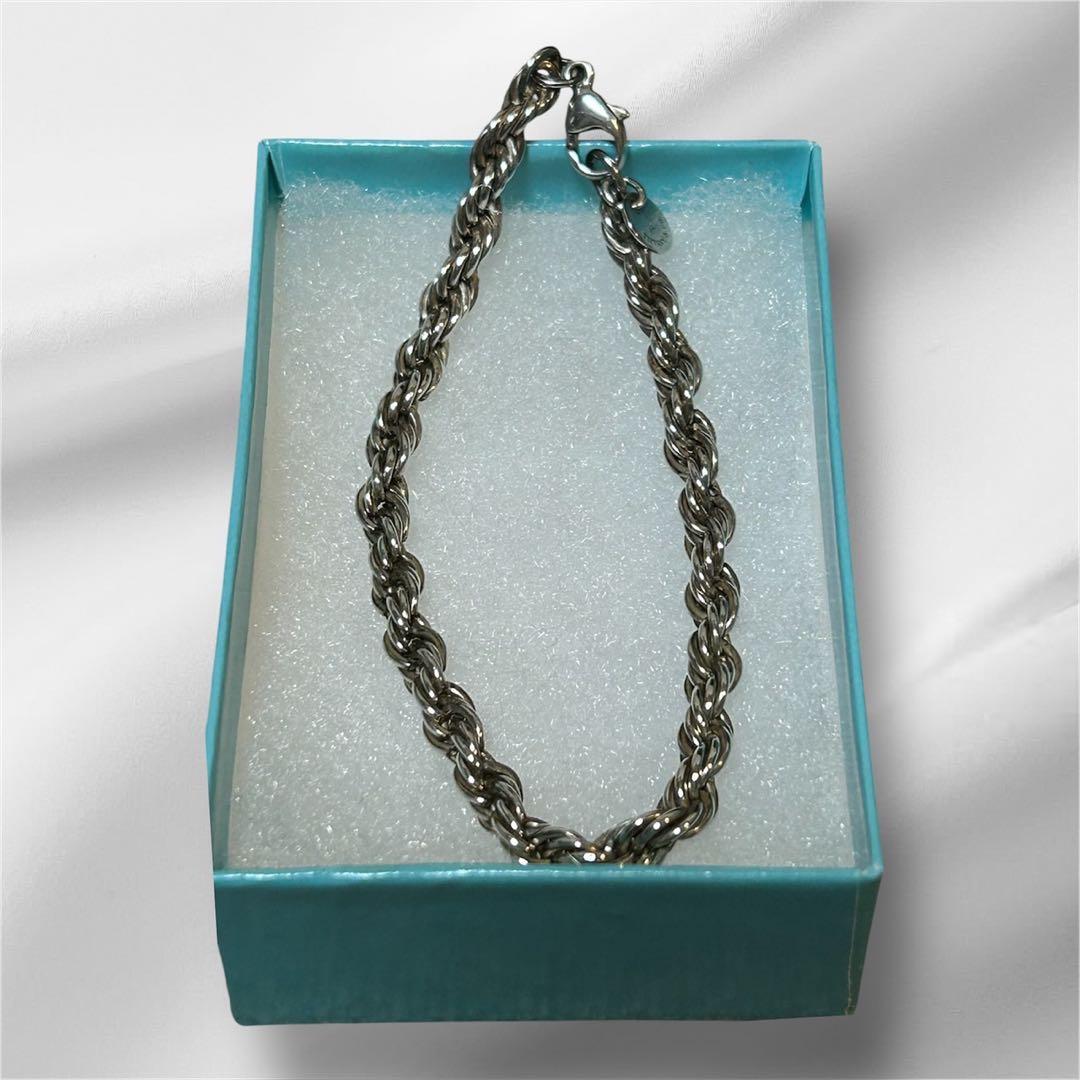 ティファニー TIFFANY ツイストロープ チェーン ブレスレット SV925