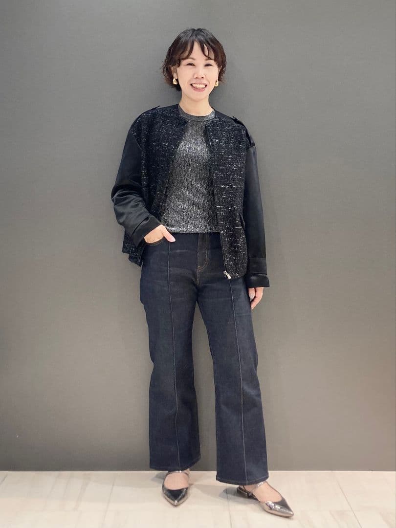 今季完売*セオリーリュクス 洗えるラメニット グレー 38 - メルカリ