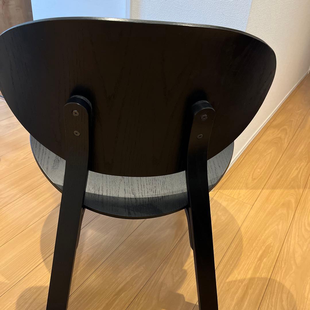 FRÖSET フローセット イージーチェア, ブラックステイン オーク材突き