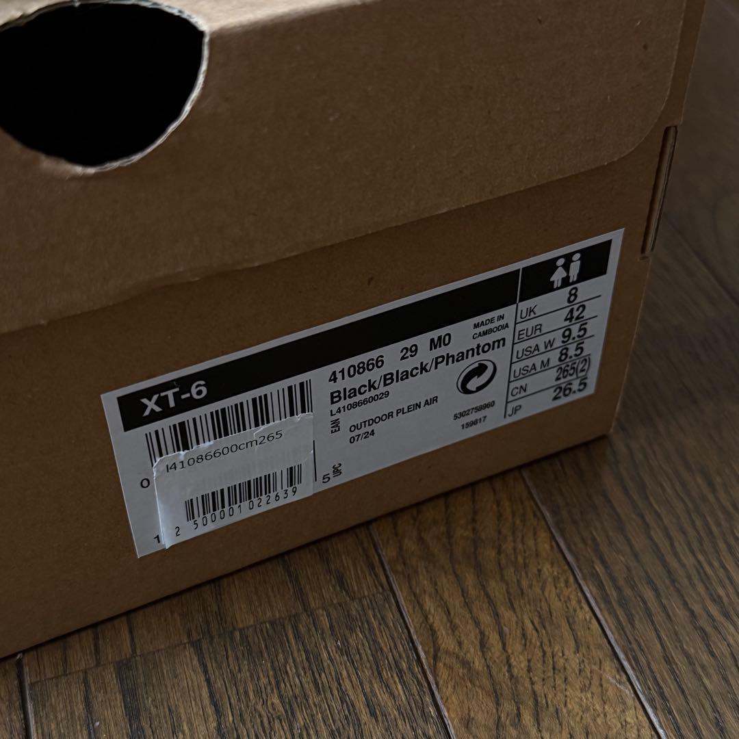 靴 SALOMON XT-6 26.5cm