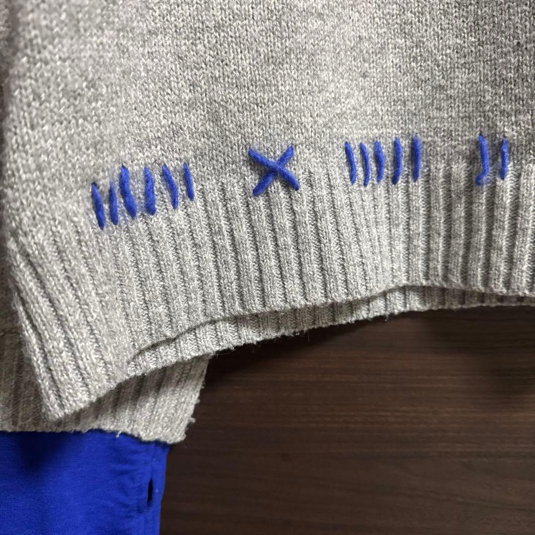 ニコアンド be with M Misayo配色ドルプルオーバー グレー - メルカリ