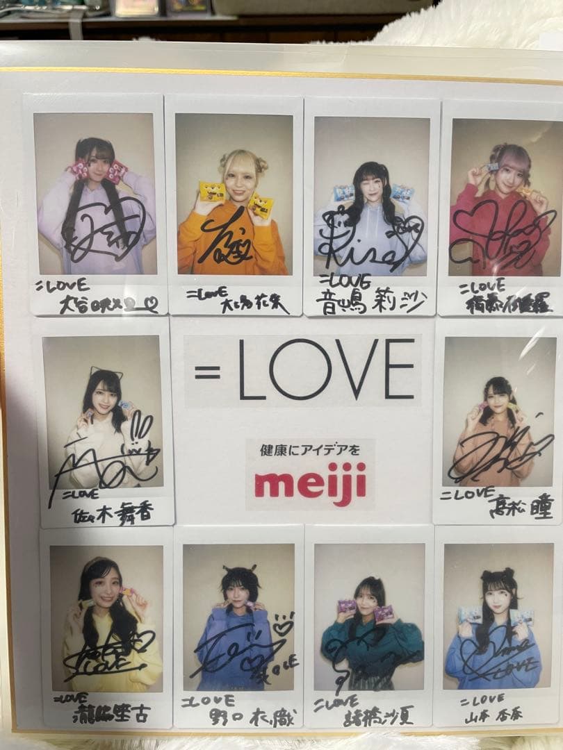 ＝LOVE イコラブ メンバーチェキ色紙 meiji