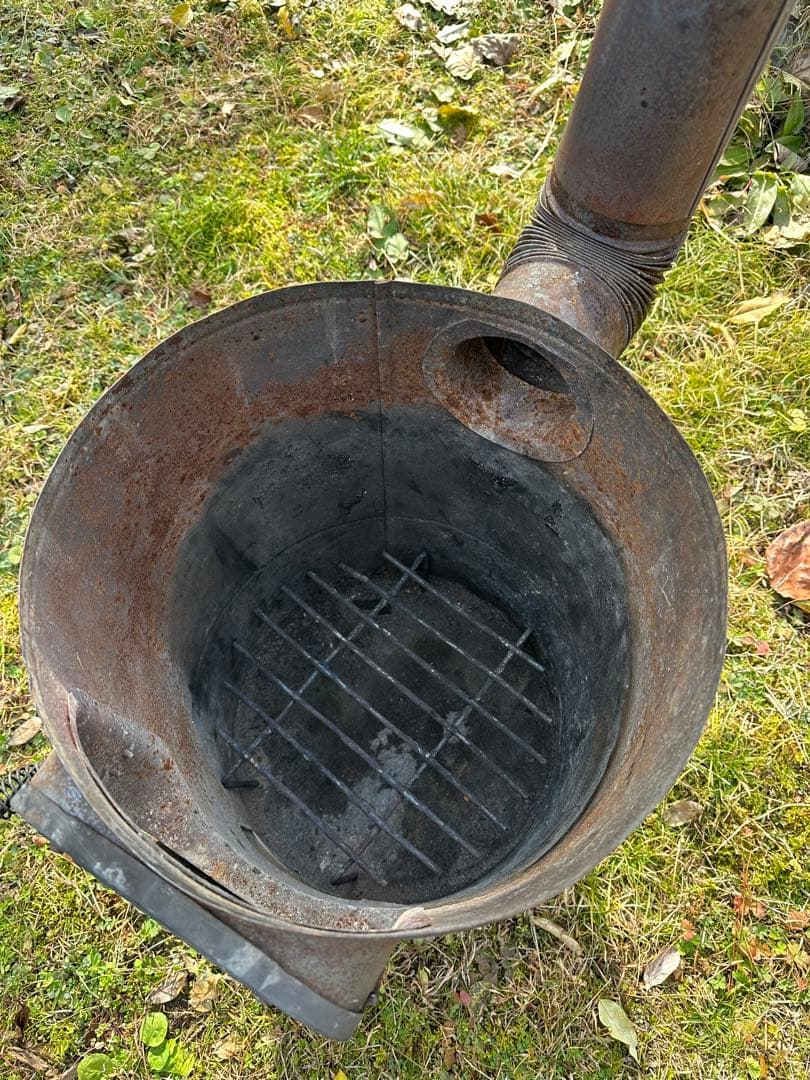 薪ストーブ】グリル付き ブラック