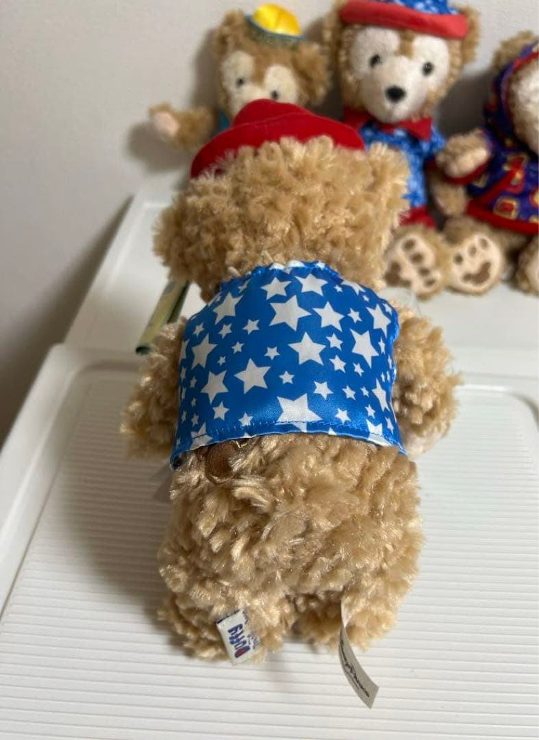 ダッフィーぬいぐるみ（2014年、40周年、ディズニーワールドバラ持ち、上海限定