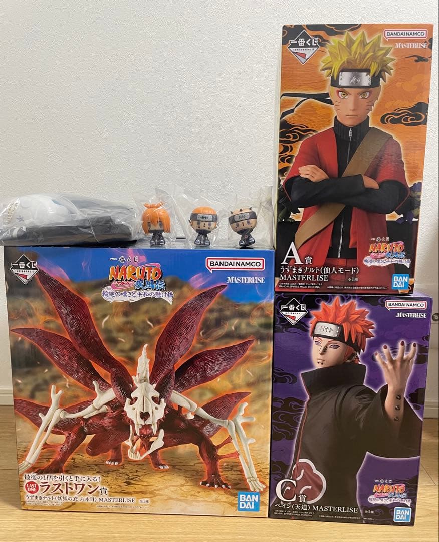 一番くじ NARUTO-ナルト- 疾風伝　A C F G ラストワン賞 ラストワン賞は「桃地再不斬 MASTERLISE」！「一番くじ NARUTO-ナルト