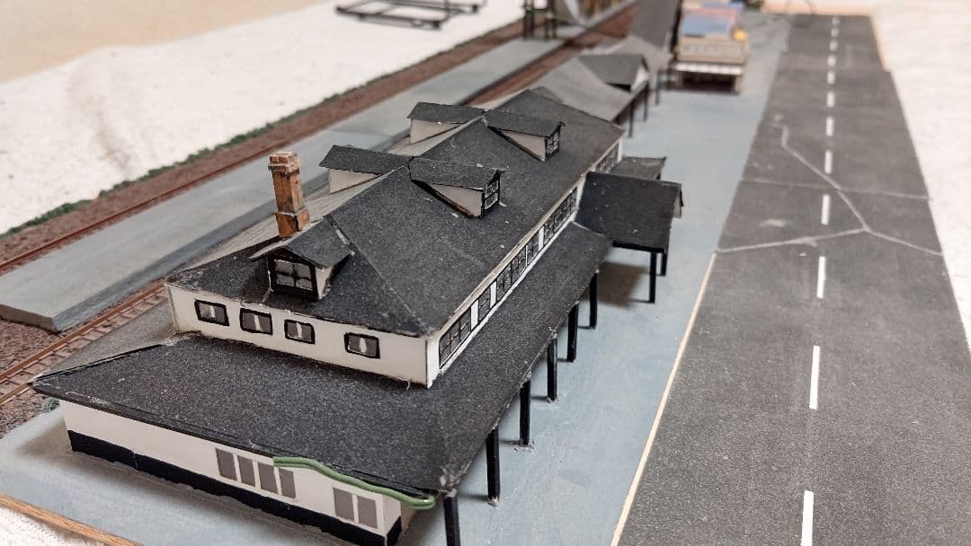 Nゲージ旧室蘭駅風ジオラマ - メルカリ