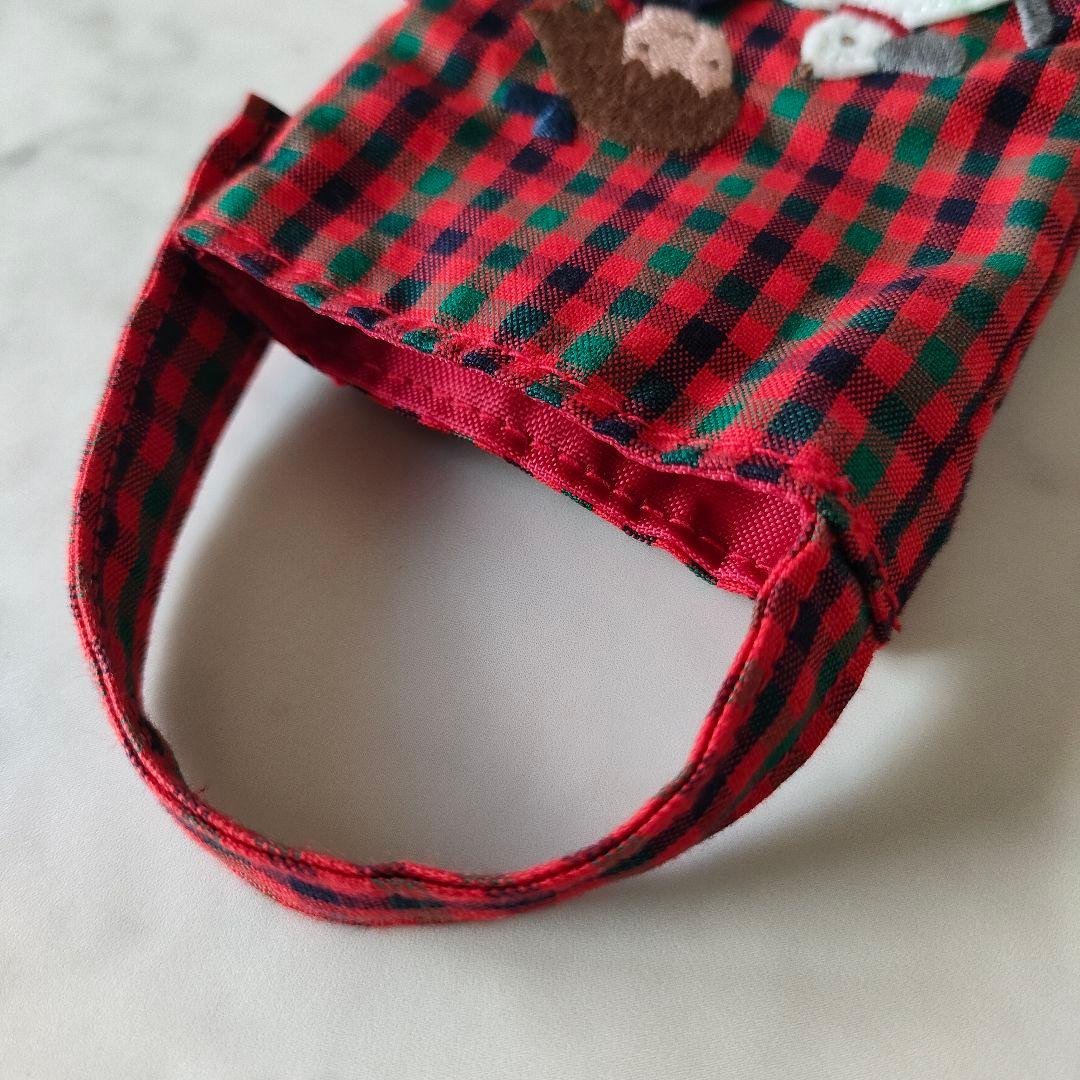 ファミリア 赤チェック ジェルケース - メルカリ