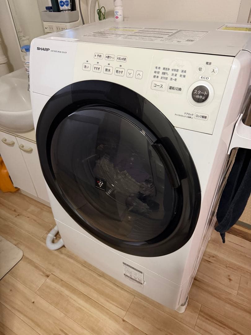 SHARP ドラム式洗濯機 ES-S7F-WL 2021年製 Amazon | シャープ ドラム式 洗濯乾燥機 ES-S7F-WL ヒーターセンサー