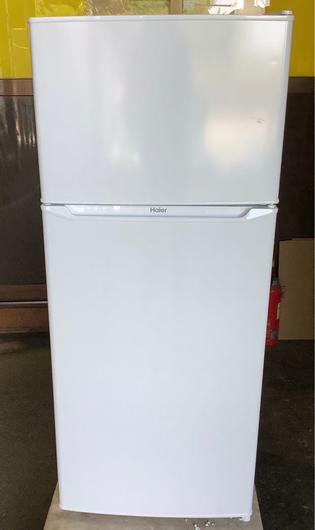 【弓魔】ハイアール 2ドア冷蔵庫 JR-N130B 130L 2021年製 ハイアール 冷蔵庫 2ドア 右開き 130L 直冷式 JR-N130B-W ホワイト の