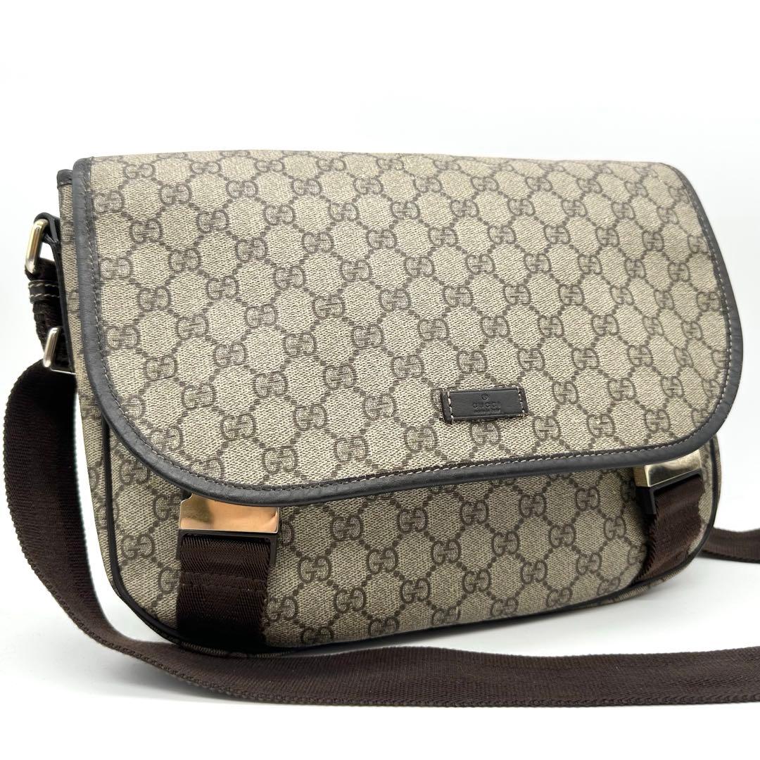 【美品】GUCCI ショルダーバッグ メッセンジャーバッグ GG スプリーム GUCCI（グッチ） メッセンジャーバッグ GGスプリーム ショルダーバッグ