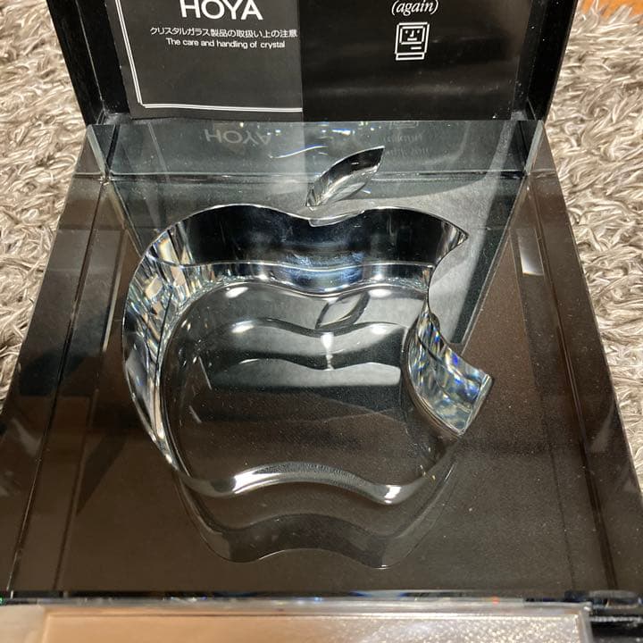 希少 Apple 20周年記念 HOYA製クリスタルガラス 置物 非売品 - メルカリ