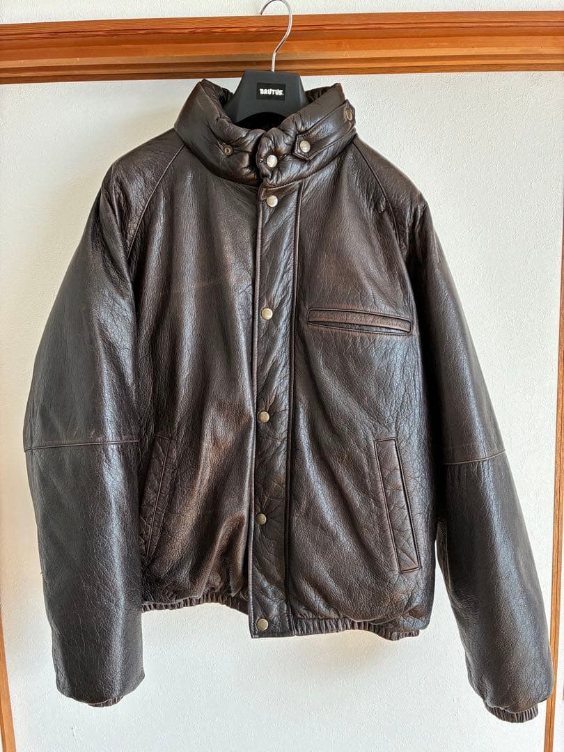 pablo vinci Leather down jacket レザーダウン - メルカリ