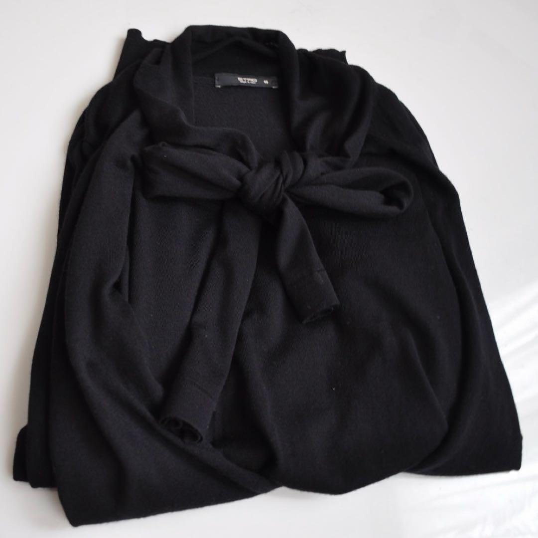 ETRO ♡ ボウタイリボンニットプルオーバー ブラック - メルカリ