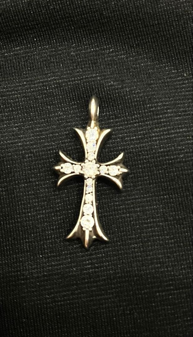 chearts タイニーファットクロス ダイヤ ペンダントトップ 似 クロムハーツ Chrome Hearts TNY CRSF P/DMND/タイニーファットクロス