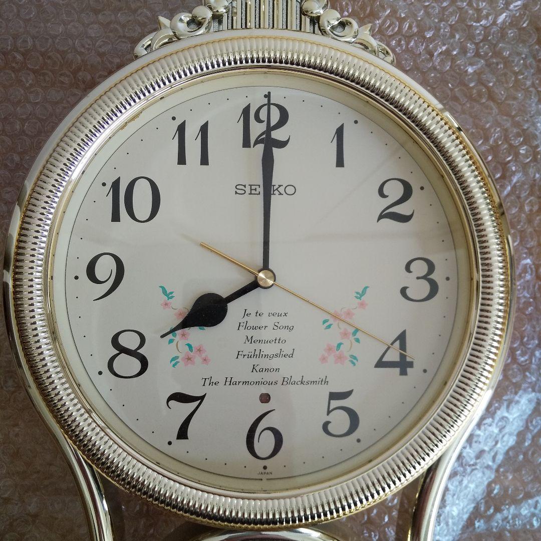 ジャンク品 SEIKO オルゴール付掛時計 時計は作動点検済み - メルカリ