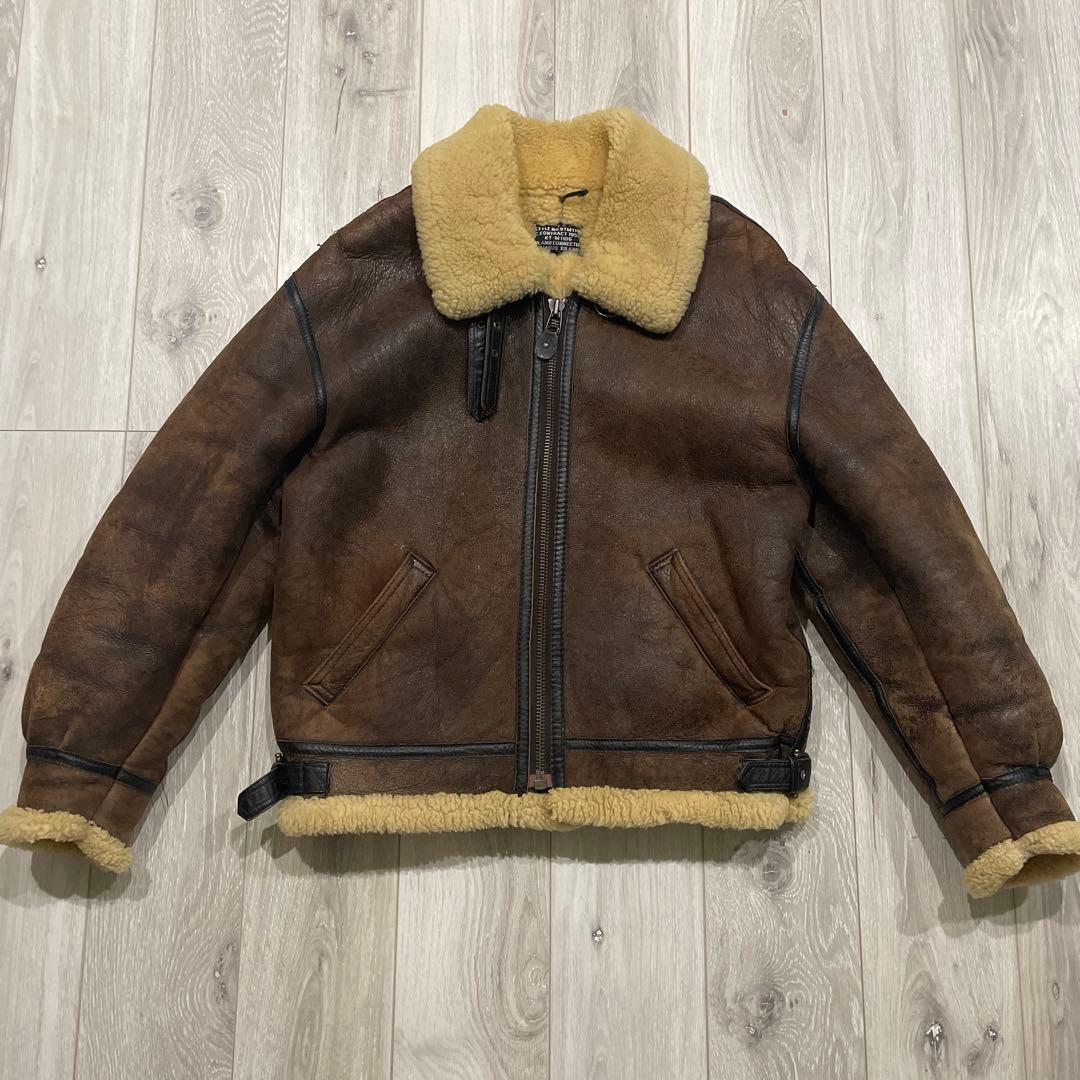 MILANO CONNECTION B-3 ムートンジャケット Lサイズ - メルカリ
