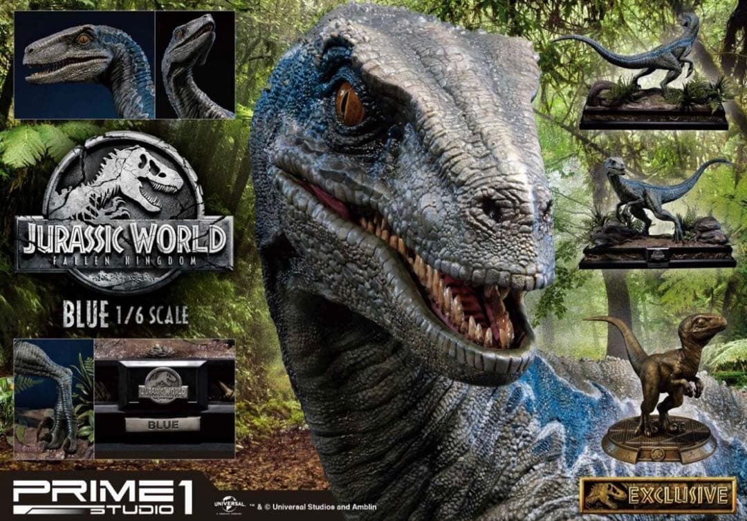 プライム1スタジオ　ブルー　ジュラシック・ワールド　炎の王国 1/6 EX