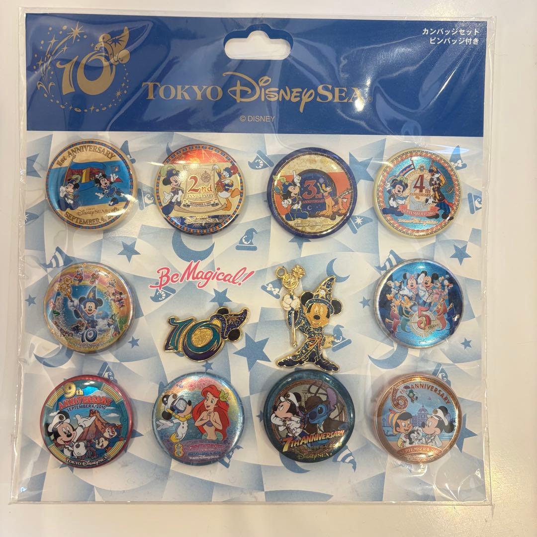 東京ディズニーシー 10周年 ピンバッジ 12個セット - メルカリ