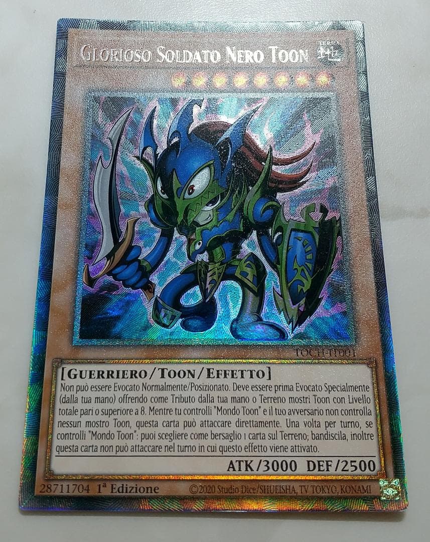 遊戯王 イタリア語版1st トゥーン・カオス・ソルジャー コレクターズ