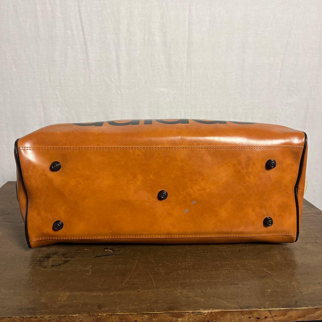 70sビンテージ品◾️adidas アディダス 茶ブラウン ボストンバッグ