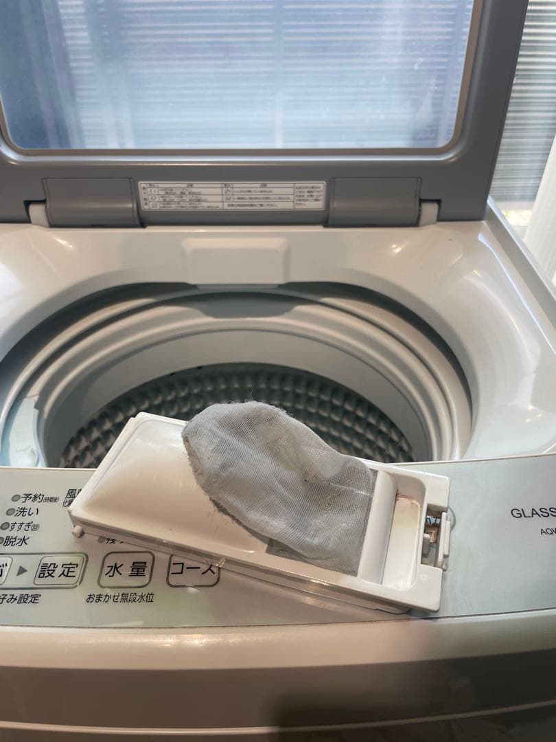 【美品・送料無料】AQUA 洗濯機AQW-GS50JBK 5.0kg 2021