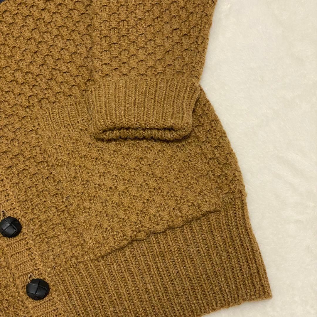 高橋海斗着用✨DSQUARED2 ビッグカーディガン アルパカ混 レザーワッペン