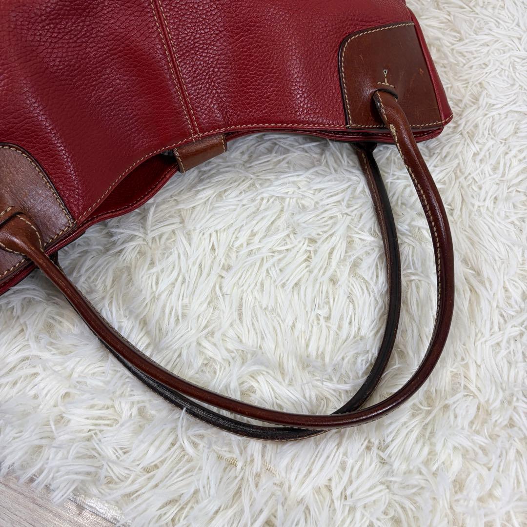 美品】ダニエルアンドボブ パネルイントートバッグ シボ革 大容量