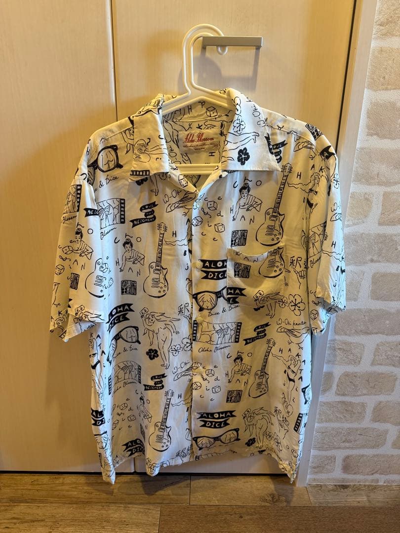 Aloha Blossom アロハブロッサム DICE FLASHアロハシャツ Aloha Blossom アロハブロッサム DICE FLASH 総柄 アロハシャツ