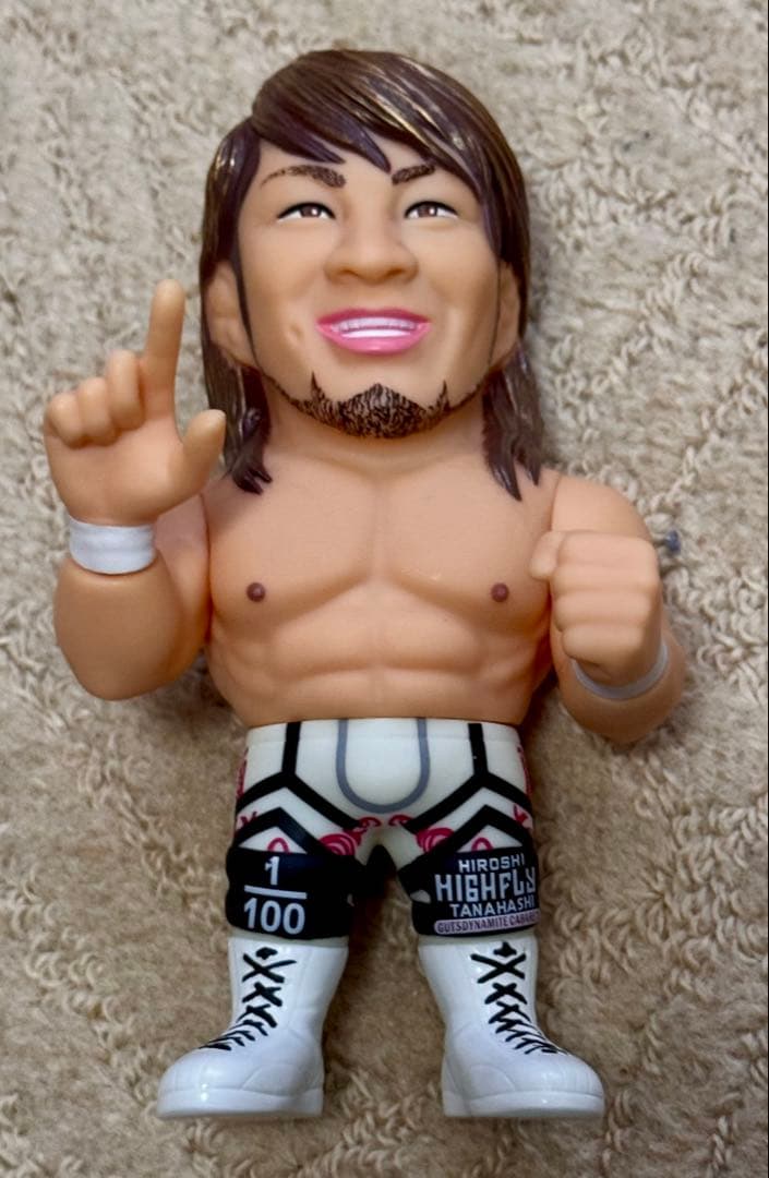 HAO 16d 棚橋弘至 フィギュア 新日本プロレス ソフビ - メルカリ