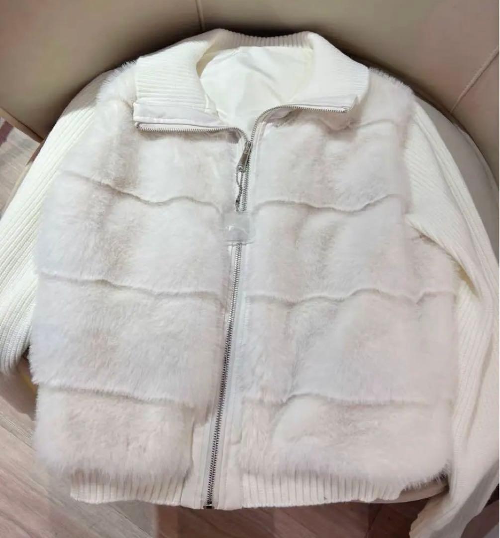 2WAYニットスリーブエコファーダウンジャンパー - メルカリ