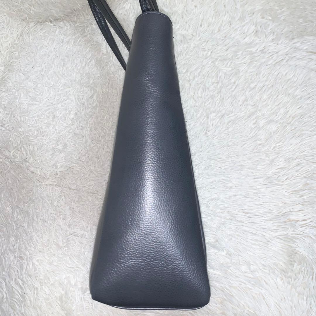 未使用級 SHIPS スマート レザー トートバッグ大容量 A4可