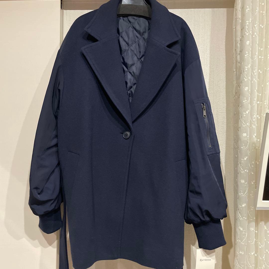 お値下げ⭐︎未使用⭐︎ ヤマダヤ 2way MA-1風 異素材コート - メルカリ