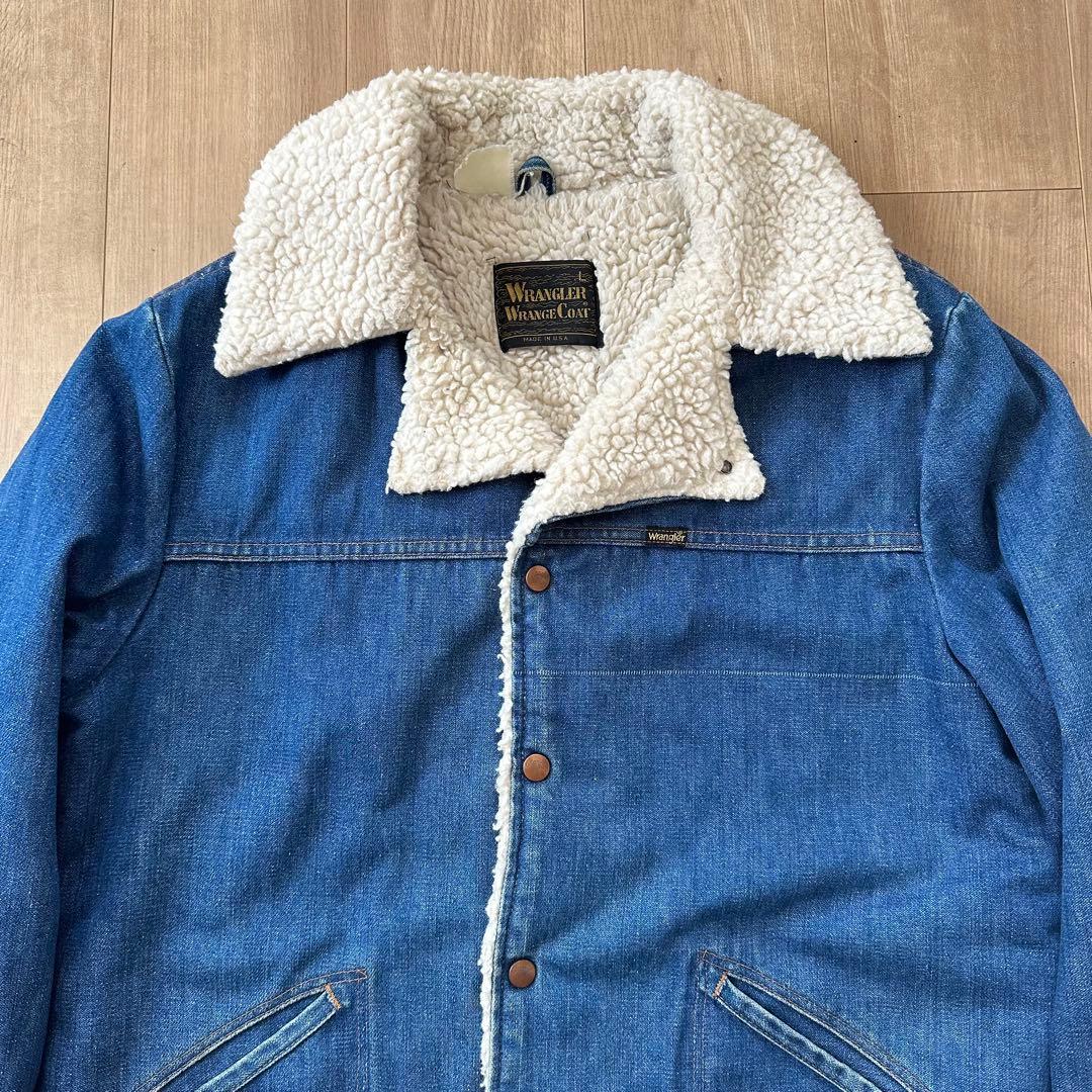 濃紺】70s Wrangler WRANGE COAT USA製 ランチコート - メルカリ