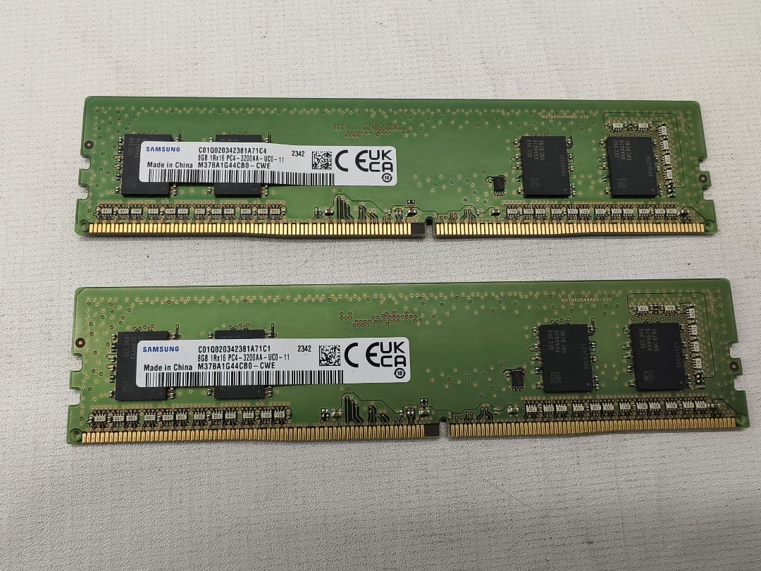 SAMSUNG DDR4 PC4-3200AA-UC011 8GB×2 16GB Samsung 8GB DDR4 3200MHz PC4-25600 (PC4-3200AA) CL22 SODIMM 1Rx16